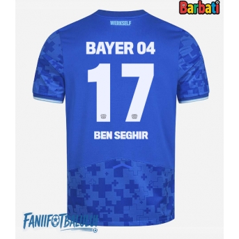 Bayer Leverkusen Eliesse Ben Seghir #17 Tricou Fotbal Replică 2025-26 Barbati Treilea